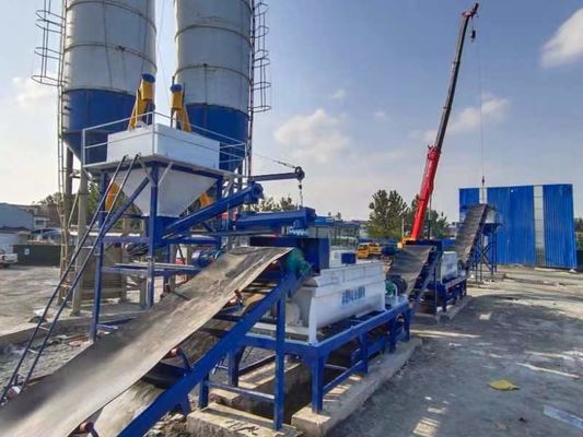 Brücken 120 m3/h Stabilisierte Bodenmischanlage Hochautomatik